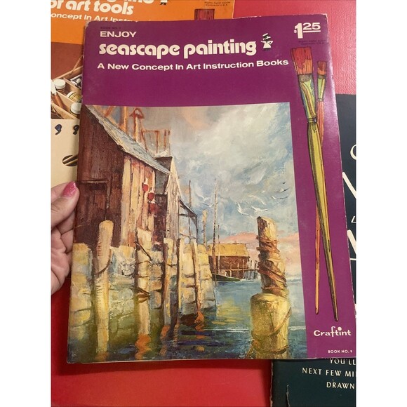 Painting Instructional Book Lot Seascape Watercolor Art Tools Jon Gnagy 4 Books - Picture 5 of 9